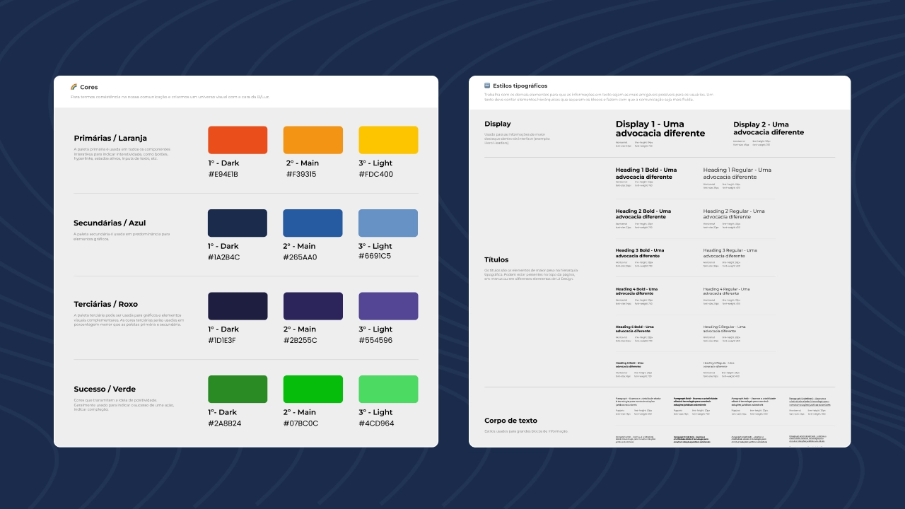 Creating the perfect design system for a lawyer firm — main problem